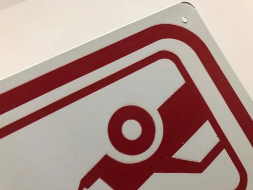 Vista 2 de Lilyanaen Letrero de metal de aluminio, panel eléctrico de 36 pulgadas, espacio libre de no bloqueo, para exteriores e interiores, 12 x 8 pulgadas