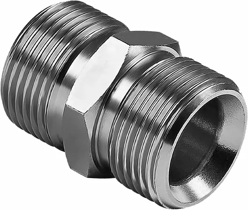 Vista 7 de YAMATIC Conector de manguera para lavadora a presión, acoplador macho doble M22-0.551 in de latón macizo, adaptador de extensión de manguera
