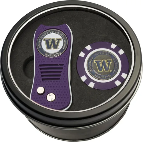 Vista 34 de Team Golf NCAA - Juego de regalo de lata unisex para adultos con herramienta Switchfix Divot y chip de golf