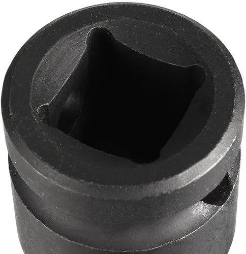 Vista 6 de uxcell 1/2" Drive x M10 (0.394 in) Impact Triple Square Spline Bit Socket, métrico 3" longitud, acero Cr-Mo con junta tórica y pasador de clavija