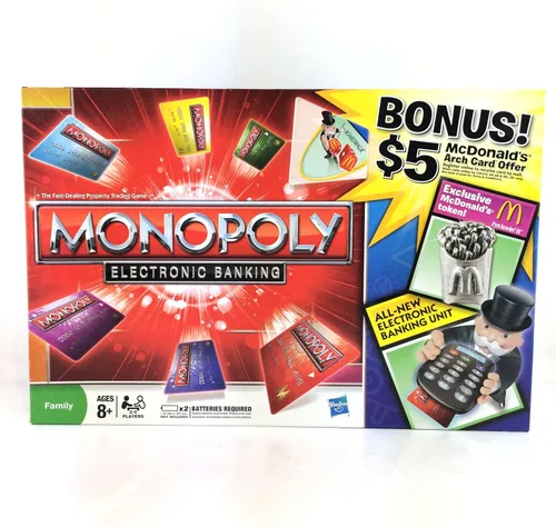 Vista 2 de Monopoly Electronic Banking exclusiva tarjeta de McDonald s Token Edition con arco Offer