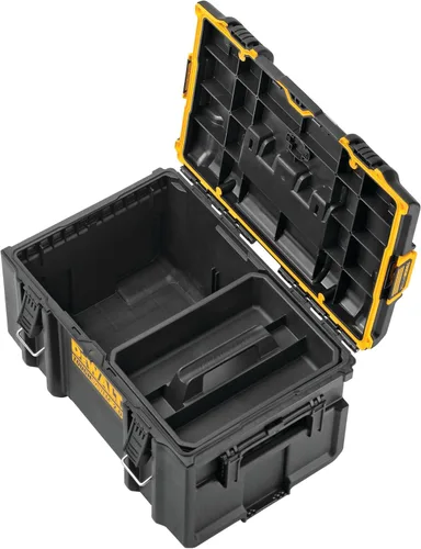 Vista 3 de DEWALT TOUGHSYSTEM 2.0, caja de herramientas grande, 22 pulgadas, capacidad de 110 libras (DWST08300)