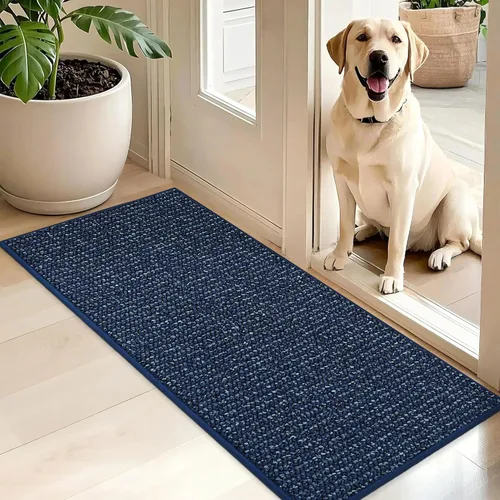 Vista 40 de BEQHAUSE Tapete para puerta de Dirt Trapper de 20 x 32 pulgadas, antideslizante, lavable, tapete de entrada, resistente a la suciedad y absorbente