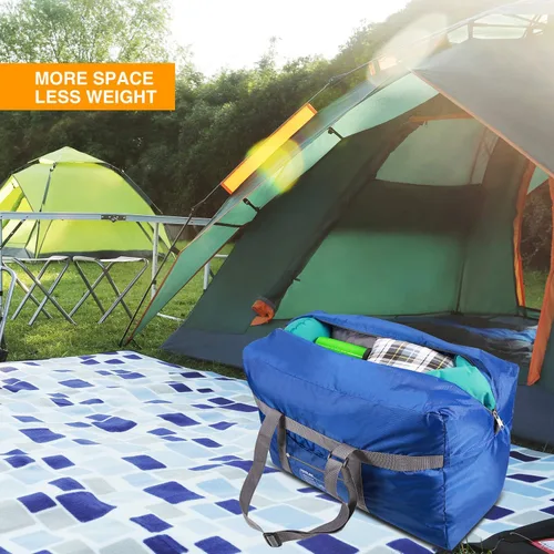 Vista 7 de REDCAMP Bolsa de viaje plegable, bolsa deportiva grande, 75L96L100L, bolsa de asas impermeable ligera