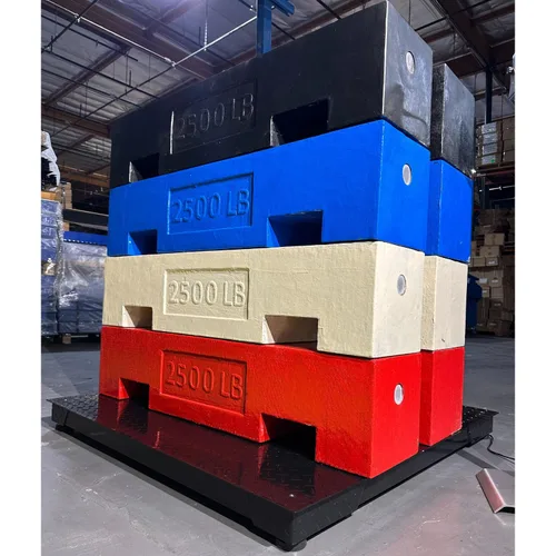 Vista 4 de SellEton SL-4x4-2,5k-NN - Báscula de suelo industrial de 48 x 48 pulgadas (4 x 4 pies), tamaño de palé/almacén, envío 2,500 lb x 0,5 lb