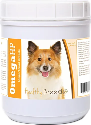 Vista 102 de Healthy Breeds Siberian Husky Omega HP - Masticables suaves para piel y pelaje, 90