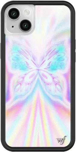 Vista 11 de Fundas Wildflower - Compatibles con Apple iPhone 13/14 Protector de goma negro, Certificado de prueba de caída de 4 pies, propiedad de mujeres