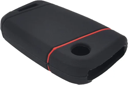 Vista 6 de LemSa Funda protectora de silicona para llavero inteligente con 4 botones para Volkswagen Tiguan Atlas Jetta Passat Golf Alltrack Push Start, 2021