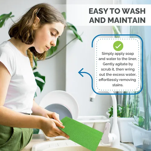 Vista 6 de Dualplex® Fruit & Veggie Life Extender Liner for Fridge Refrigerator Drawers, 13 x 10.5 Inches (4 Pack) – Extends The Life of Your Produce &