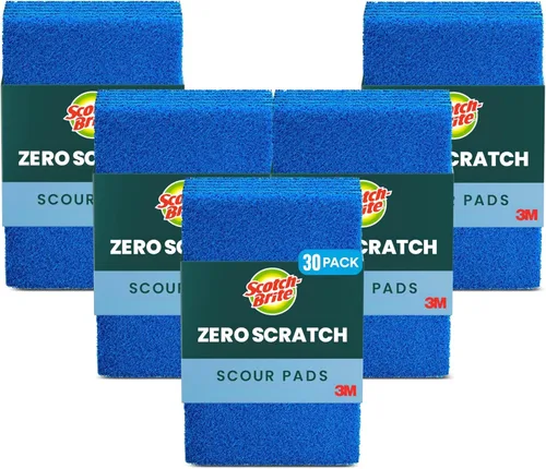 Vista 15 de Scotch-Brite - Estropajos antiarañazos, esponjas de limpieza para cocina y vajilla, 3 esponjas (paquete de 2)