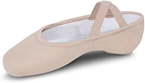 Vista 7 de Bloch Performa - Zapatos de ballet elásticos de lona con suela partida para mujer