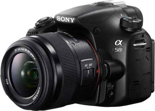 Vista 12 de Sony SLT-A58K Kit digital SLR con lente de zoom de 0.709-2.165 in, cámara SLR de 20.1MP con pantalla LCD de 2.7 pulgadas (negro)
