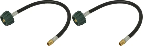 Vista 5 de Conector de manguera de propano Flame King para cámper Pigtail, 18 pulgadas