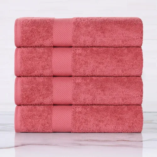 Vista 66 de SUPERIOR Kendell - Juego de 4 toallas de baño de algodón egipcio, absorbentes, para la ducha, artículos esenciales para el spa, toallas grandes
