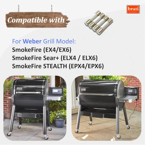 Vista 3 de Paquete de 4 fusibles de repuesto para parrilla de pellets Weber smokefire ex4/ex6