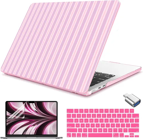 Vista 26 de Teryeefi Compatible con M4 M3 M2 MacBook Air de 15 pulgadas 2024 2023 Funda Modelo A3241 A3114 A2941 con Pantalla Liquid Retina, Cubierta Protectora