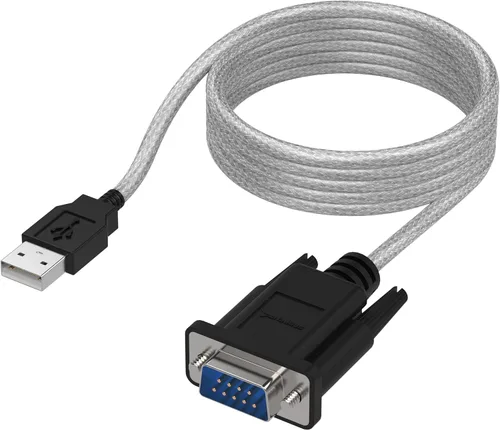 Vista 8 de SABRENT Adaptador USB a RS-232 DB9 Serial de 9 pines Prolífic PL2303 de 1 pie [SBT-USC1K]