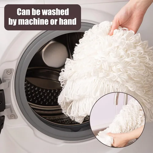 Vista 4 de Eyliden Trapeador de polvo comercial de 36 pulgadas, resistente, mango telescópico de 60 pulgadas, 2 almohadillas lavables reutilizables, limpieza