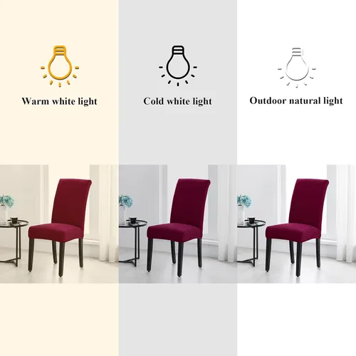 Vista 68 de Joccun - Juego de 2 fundas para sillas de comedor, fundas elásticas para sillas de comedor, fundas de asiento para sillas de comedor, funda de Negro