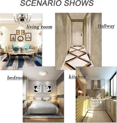 Vista 5 de Alfombra de pasillo para pasillo, alfombra larga moderna para pasillo, pasillo, cocina, salón, balcón, alfombra antideslizante de 23.6 in/31.5