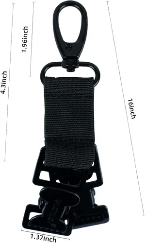 Vista 2 de KUNN Correa de guante de bombero, clips de soporte de guante de seguridad para el trabajo con clip de cocodrilo