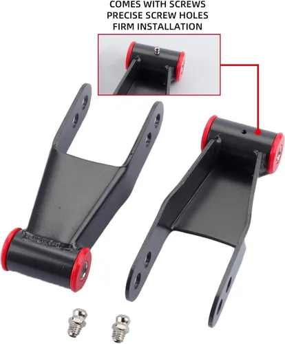 Vista 2 de Dasbecan Kit de grillete de descenso trasero de suspensión de 2 pulgadas compatible con Chevy Silverado GMC Sierra 1500 C1500/C2500 1988-2018