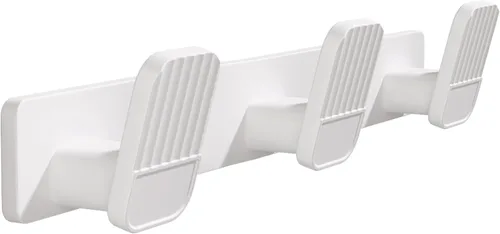 Vista 15 de Perchero de pared para colgar abrigos, perchero negro con 4 ganchos, ganchos de aluminio para colgar abrigos, sombreros, bolsos, toallas, soporte