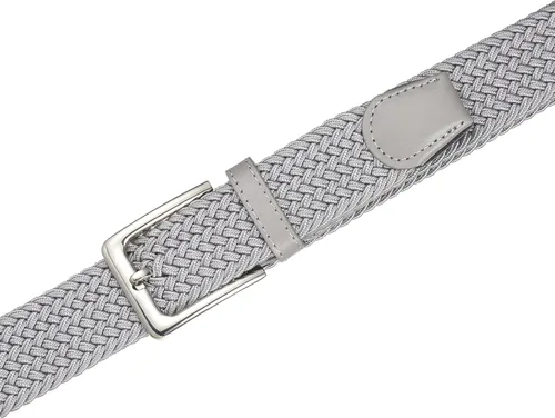 Vista 4 de BSLLNEK Cinturón trenzado elástico, 1 38 pulgadas, cinturón elástico tejido para golf, pantalones cortos y casuales