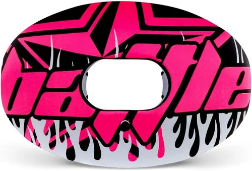 Battle Sports Oxygen - Protector bucal de fútbol con correa, flujo de aire superior y mejor rendimiento, máxima transpirabilidad, funciona con