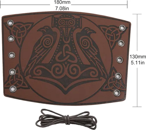 Vista 6 de Brazalete de cuero para hombre, mujer, 2