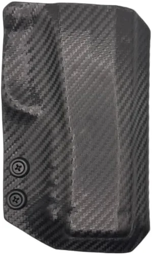 Vista 5 de Funda OWB – Se adapta a lanzador de pistola de pimienta Sabre (OWB) cintura exterior, fibra de carbono negro