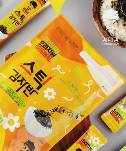 Vista 2 de [KIMDAEGAM] Palito de escamas de algas marinas, condimento/aperitivo tradicional coreano, embalaje fácil de usar y fácil de cortar