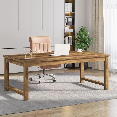 Vista 18 de Mesa para computadora Tribesigns moderna estilo sencillo para PC, portátil, estudio, moderna estación de trabajo para el oficina en casa