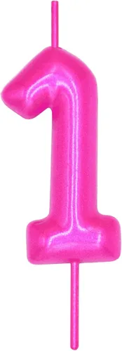 Vista 135 de DERVENTA Vela con números de 2.36 pulgadas, decoración perfecta para cumpleaños, brunch, postre, pastel, 1 pieza (número 0 rosa)