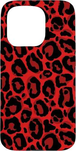 Vista 14 de Red Leopard Phone Case Cheetah Skin Pattern Women Case for iPhone 17