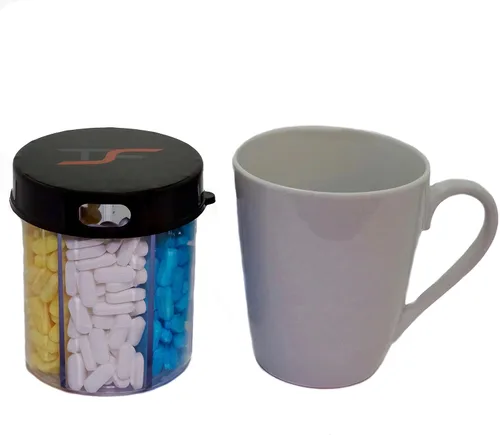 Vista 4 de Organizador para píldoras de medicamentos y vitaminas TS FIT para viaje