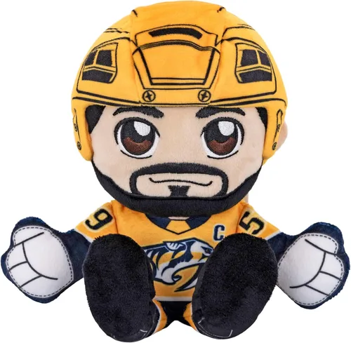 Vista 12 de Bleacher Creatures Buffalo Sabres Tage Thompson - Peluche de 8 pulgadas de la NHL Kuricha sentado – Superestrella de la NHL inspirada en Chibi suave
