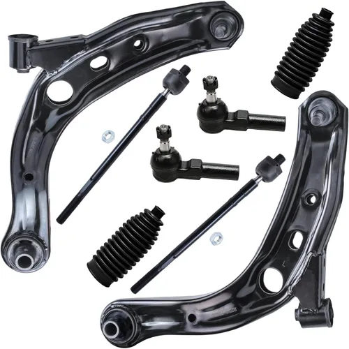 Vista 171 de Detroit Axle - Kit de brazos de control de extremo de 8 piezas para Toyota 2001-2003 Highlander 2002-2003 Camry Lexus ES300, 2 brazos de control