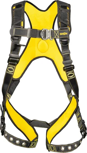 Vista 2 de Guardian 21042 Cyclone Arnés con QC Pecho/TB Leg/Sin Cinturón/No Construcción, Negro/Amarillo