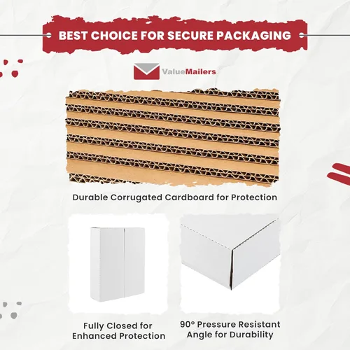 Vista 5 de ValueMailers - Sobres de 100 discos LP blancos con capacidad para 1 a 4 álbumes, 12 pulgadas, cartón de vinilo LP con cierre de profundidad múltiple