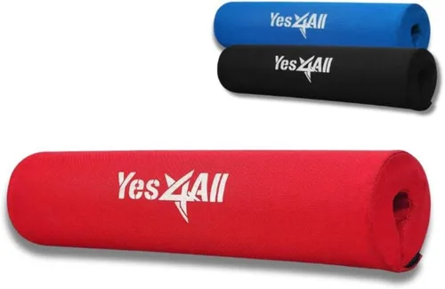 Vista 11 de Yes4All Ergonomic Foam Bar Pad, Olympic Barbell Squat & Neck Pad for Squats, Hip Thrusts & Weight Lifting Bar
