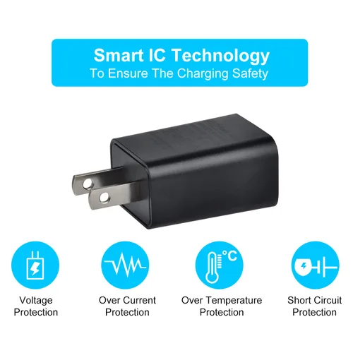 Vista 5 de StartVision Paquete de 2 cables de extensión de alimentación de 20 pies con adaptador de corriente para cámara Blink XT, XT2 y Blink Outdoor