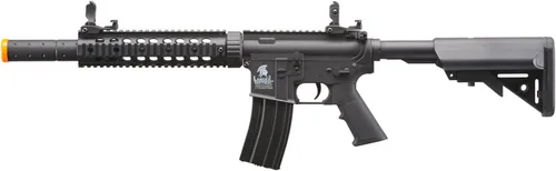Vista 2 de Lancer Tactical Gen 2 SD M4 Polímero (Long Rail) - Rifle AEG de Piactinny con riel completo/semiautomático con 0.20g BBS, cargador y batería