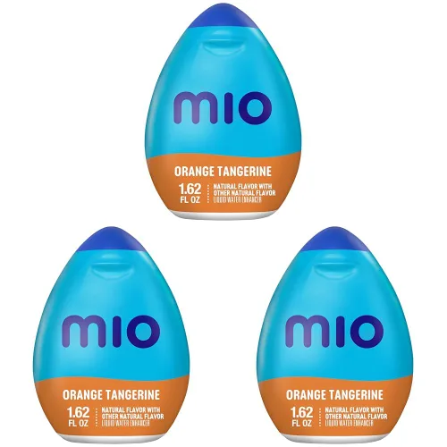 Vista 10 de mio Potenciador líquido de agua con sabor a mandarina naranja con otro sabor natural, botella de 1.62 onzas líquidas
