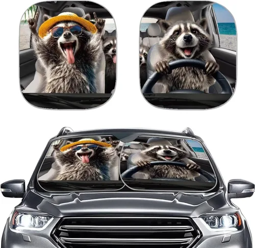 Vista 40 de Howilath 1776-2026 250Th Anniversary Car Sunshades for Windshield 2-Piece Sun Visor Protector Covers Heat Shield Reflector Sunblock Universal Fit