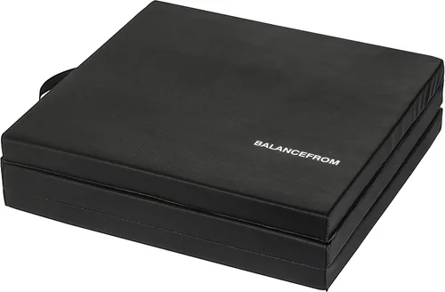 Vista 6 de BalanceFrom Colchoneta de Gimnasia Plegable de 3 Paneles de 6 x 2 Pies – Almohadilla de 2 Pulgadas de Grosor con Superficie de Vinilo y Asas