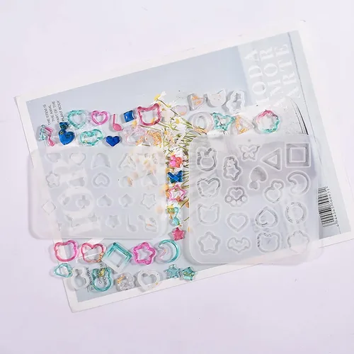 Vista 6 de Molde de silicona Hueco Epoxi Shaker Rellenos Moldes de silicona Molde de relleno de resina epoxi para arenas movedizas Molde de resina moldes