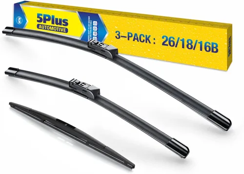 Vista 35 de 5 PLUS Limpiaparabrisas de repuesto para Jeep Wrangler JK 2008-2018, Jeep Wrangler 2007-2017 Premium para todo tipo de clima, limpiaparabrisas