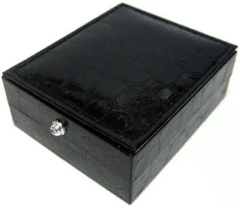 Vista 2 de Gemelos ovalados de reloj steampunk con cristales de Swarovski azules, Metal mixto