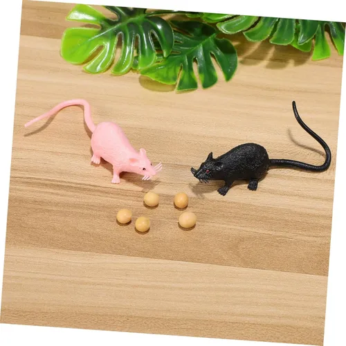 Vista 4 de VANZACK 16pcs Realistic Fake Rat Mice for Halloween Cute Miniature Garden Ornaments Safe Material for Home Decoration and Pranks